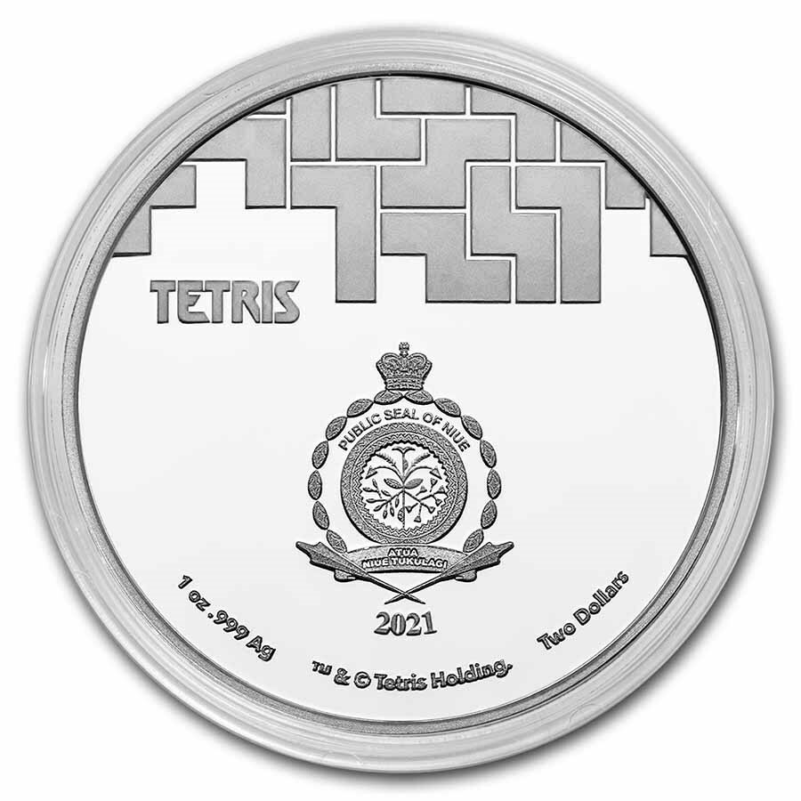 2021 Tetris Commemorative St. Basil's Cathedral 1 oz .999 Silver