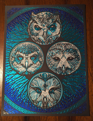 Strange Attraction 3 Todd Slater 2015 Cerulean Foil Art Poster Print Signed #96