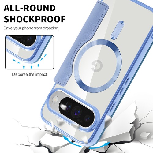 Magnetic Wallet Case for Google Pixel 10 Pro XL/10 Wireless Charging Flip Cover - 第 6/15 張圖片