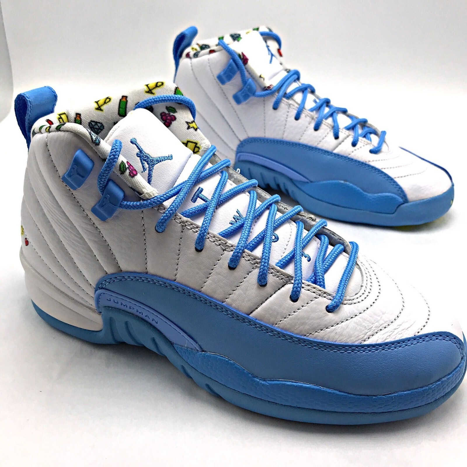 Nike Air Jordan 12 Retro Emoji (GS) Youth shoes DQ4365-114 sz 4Y-7Y