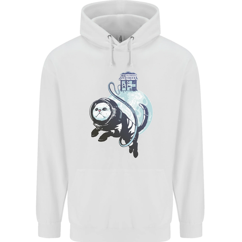 Space Astronaut Cat Funny Childrens Kids Hoodie - Picture 23 of 88
