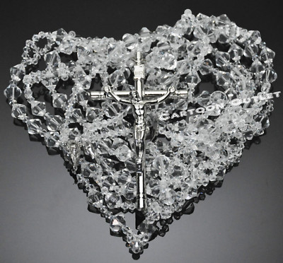 WEDDING LASSO CRYSTAL SILVER METAL CROSS LAZO DE BODA CRISTAL GLASS Bridal BODA 