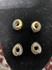 VTG Magnetic Gold Tone Hoop Earrings. — photo 2