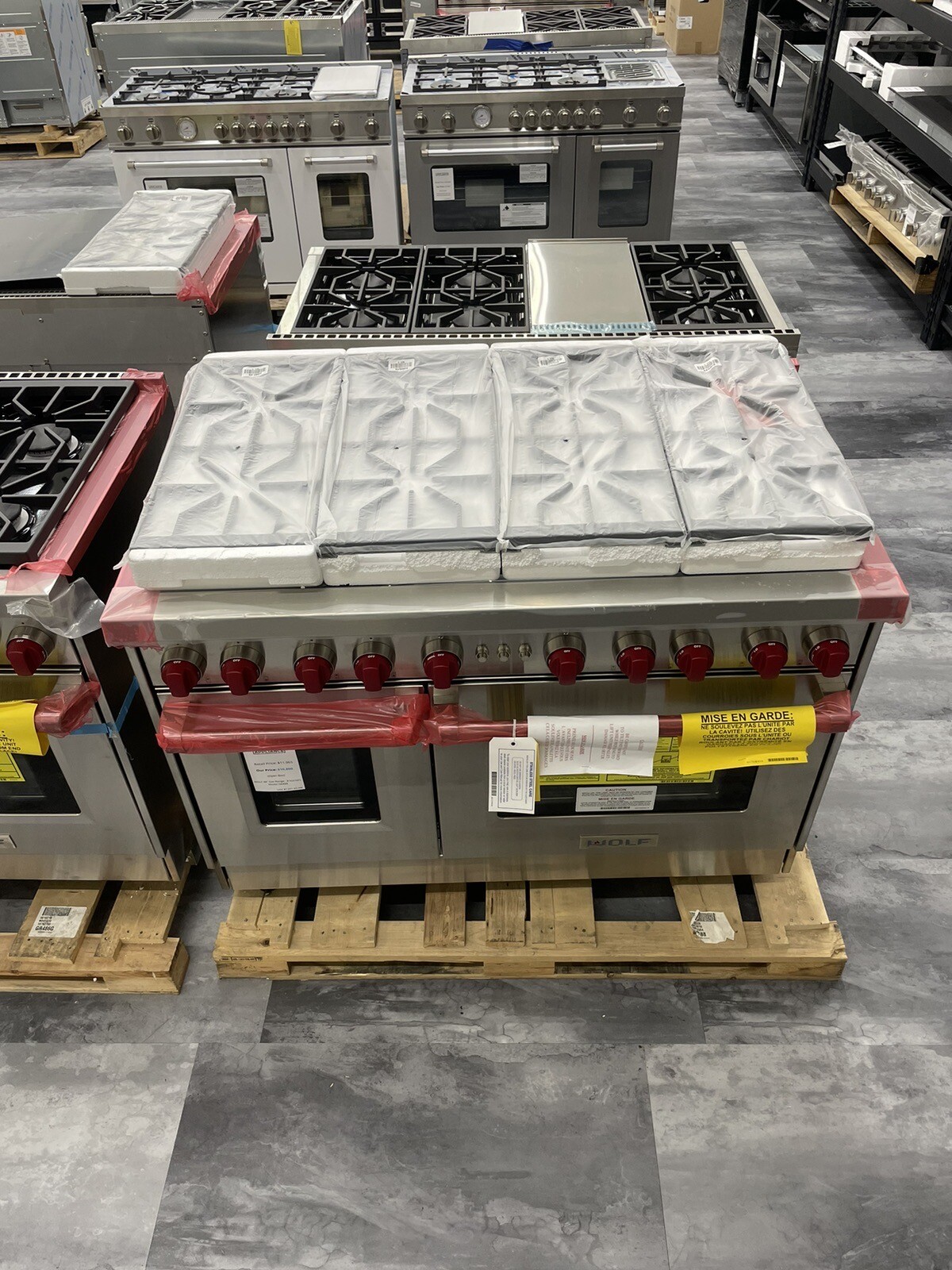 48” Wolf All Gas Range Oven 8 Burners Model GR488 NATIONWIDE