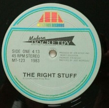 Modern Rocketry - The Right Stuff - Megatone MT-123 yr 1983 12" Italo Disco