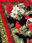 Quilt top: Handmade Christmas Quilt Top- Christmas Cardinals  47"x66" — photo 8