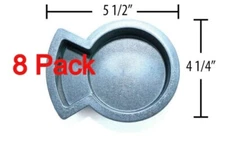 ProFurnitureParts 8 Pack- 4 1/4 Black Plastic Cup Holder Sofa Boat Car Truck