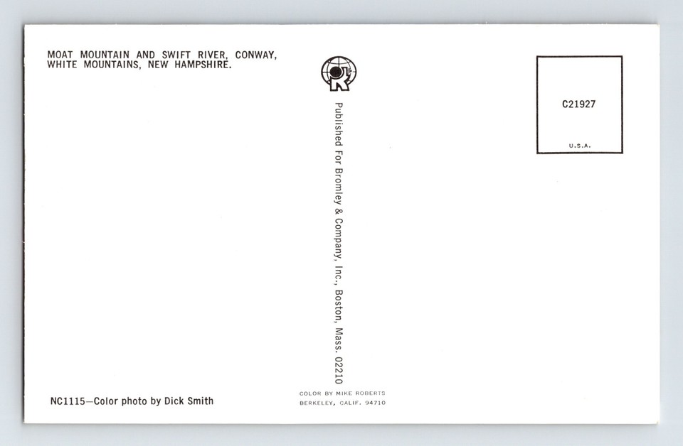 Postcard New Hampshire White Mountains NH Moat Swift River 1970s