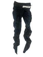 Alo Yoga Leggings Sz M Black High Waist Ruched Shine W5967R Liquid Gloss NWT