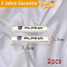 2x Chrom Metall Seiten Abzeichen Emblem Design Sticker für Alpina B5 B7