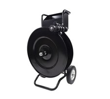 Packaging Strapping Cart & Dispenser for PP Coils with 16"x6" & 16"x3" Core Size
