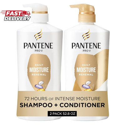 Pantene Shampoo & Conditioner Set, Daily Moisture Renewal - Pro-V Nutrients for