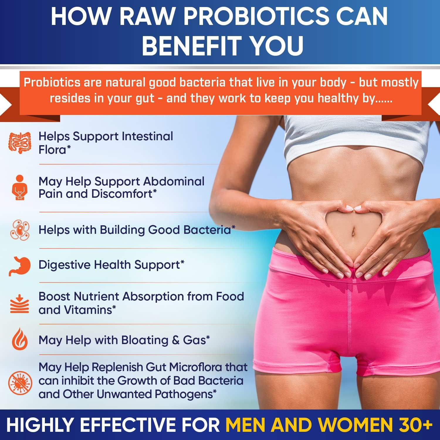 Organic Raw Probiotics 100 Billion CFU, Dr Formulated for Women and Men, Complet