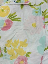 Cloud Island pink blue green floral Baby Crib sheet flowers cotton Target