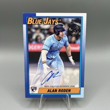 2025 Topps Update Alan Roden #90AU-ARO 1990 Autograph Card Toronto Blue Jays RC