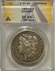 1894 O Morgan Silver Dollar ANACS XF Details Tougher Date Morgan