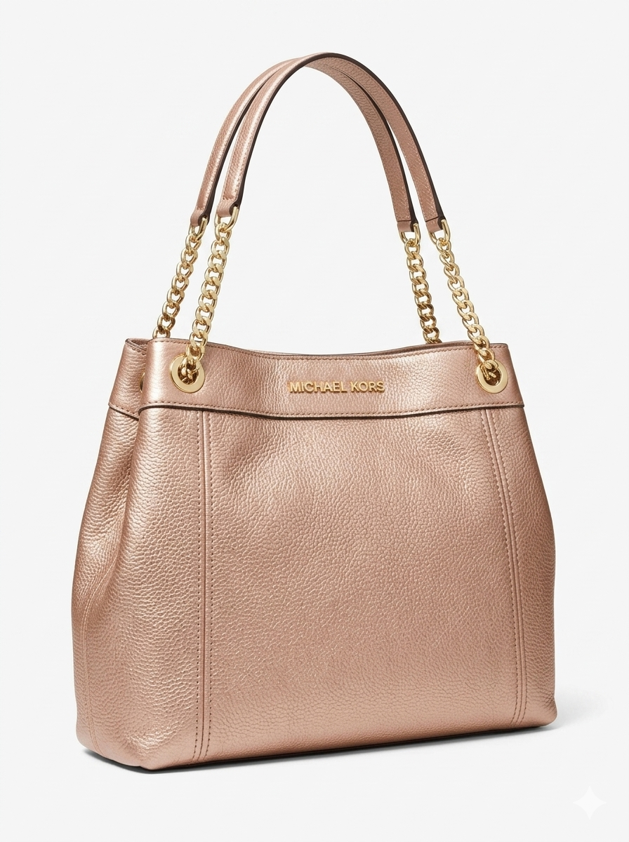 AUTHENTIC MICHAEL KORS JET SET LARGE CHAIN SHOULDER TOTE BAG