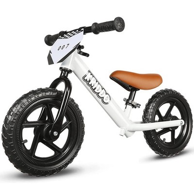 KRIDDO Toddler Balance Bike 2 Year Old, Age 24 Months to 5 Standard, White