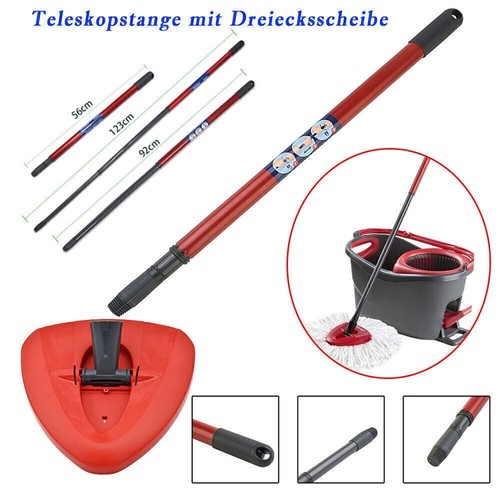 Wischbezug für Vileda Turbo Wischmop Easy Wring Moppkopf,Moppbasis Teleskopstiel - Afbeelding 13 van 16