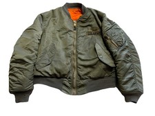 1970s Vietnam Era Alpha Industries MA-1 Flight Reversible Jacket Army USAF