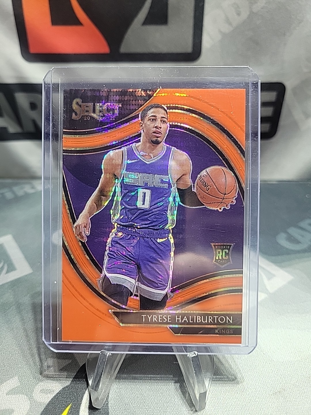 2020-21 Panini Select FOTL Courtside Tyrese Haliburton #289 Orange Pulsar 1/15