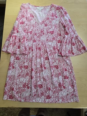 Lilly Pulitzer Danika Tunic Dress Women s 00 Raspberry Rouge Animal Magnetism