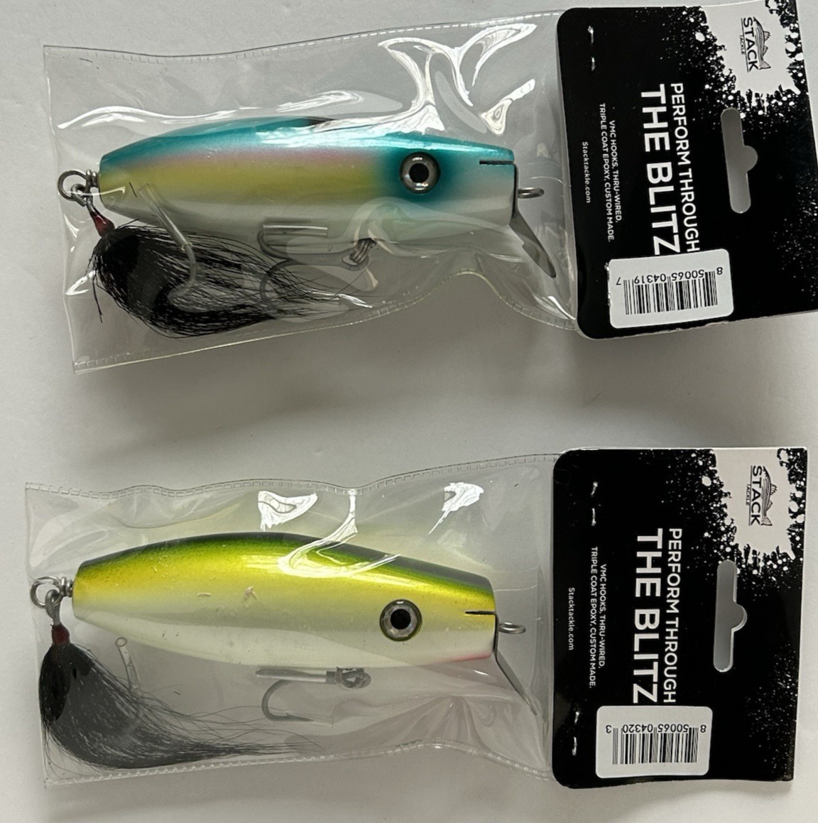Lot of 2 - Blitz  -   Quigley Metal Lip Swimmer  - Surf Lure - Striper Plug - Image 2