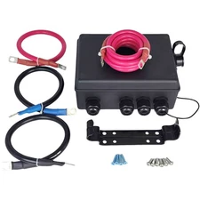 Pre-Wired Winch Control Box Kit for 12V 500A Winch Solenoid Contactor Relay M8