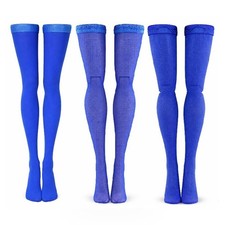 Royal Blue stockings for 10.5" fashion dolls