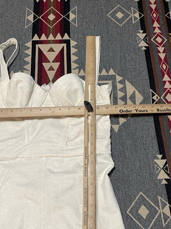 Mono House of CB Talla M Mallen Elastizado Jersey Susurro Blanco Marfil Para Mujer’s T39 Foto 3 de 4