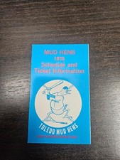 ES25 Toledo Mud Hens 1975 Menor Béisbol Bolsillo Calendario - SportFame