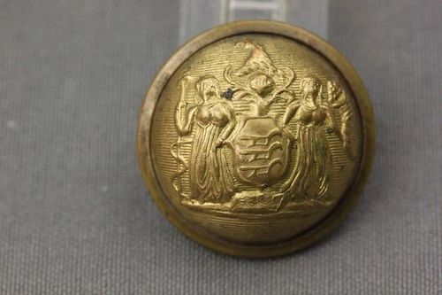 New Jersey State Seal Coat Button Post War-Early Indian War