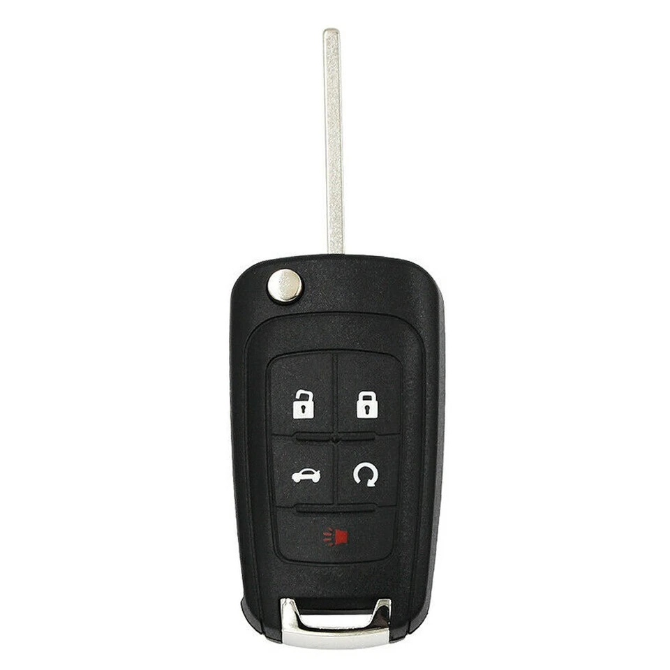 2PCS Flip Key Keyless Entry Remote Fob For Chevrolet 5-Button with Remote Start - Image 3 of 4