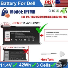  LOT JPFMR Battery For Dell Chromebook 3400 5488 5493 5593 16DPH 65N6H 7T0D3 NEW