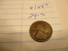 1924  S Lincoln Wheat Cent,  vg/f
