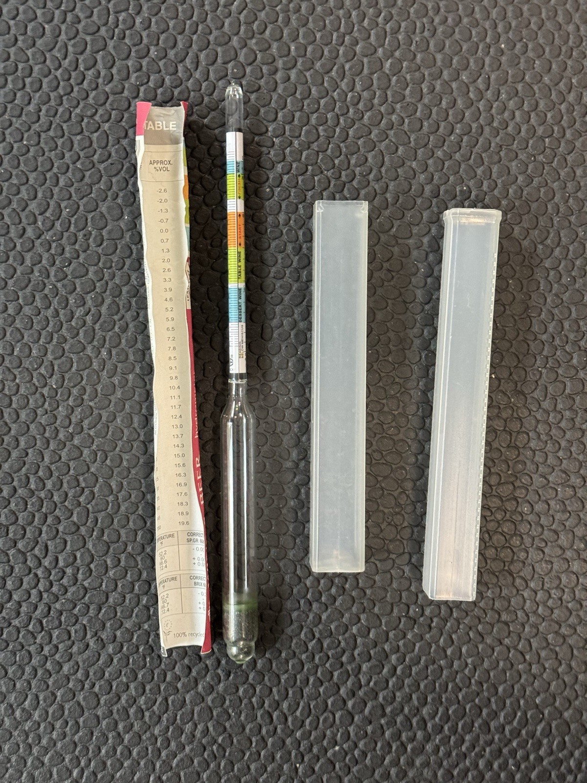 Glass Hydrometer Kit - Wine Beer Mead ABV Brix Gravity Alcohol