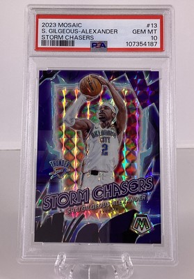 Shai Gilgeous-Alexander PSA 10 2023 Panini Mosaic Storm