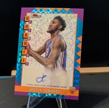 Topps 2024-25 Finest Rookie Autograph Justin Edwards #RFA-JE /199 76ers