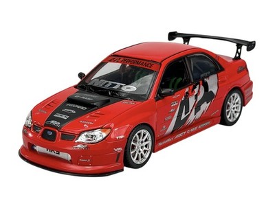 WELLY SUBARU IMPREZA WRX STI APR PERFORMANCE VERSION RED 1:24 NEW MODEL. 22487
