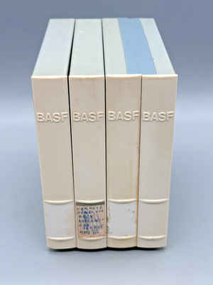 Vintage BASF Reel to Reel Audio Hard Library Cases for 5'' Reels Lot of 4!