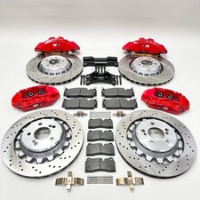 Full Big Brake Upgrade Kit for BMW M3 E90 to M2C F87 6-pot and Rear 4-pot Red