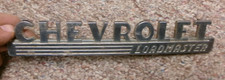 1947 1953 Vintage Chevrolet Loadmaster Truck Hood Side Emblem Original Gm