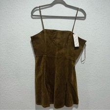 Urban Outfitters Kensie Corduroy Lace-back Mini Dress Size Large