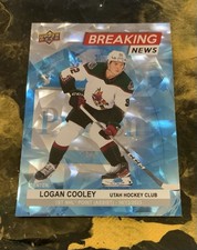 Logan Cooley 2024-25 Upper Deck Series 1 Breaking News #BN-28 ~ Coyotes/Mammoth