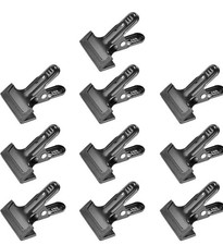 10 Pack Heavy Duty 4.25 Muslin Spring Clamps Backdrop Clips