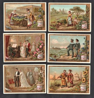 Colours I Rare Victorian S170 Card Set Liebig 1886 Flowers Wedding Sailors Japan