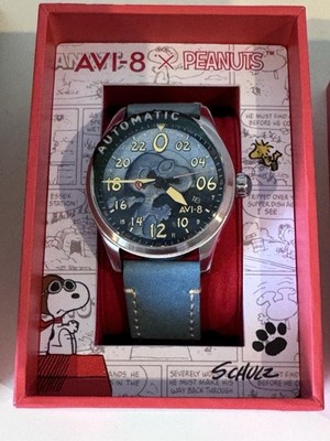 *NEW* AVI-8 x Snoopy Flying Ace Spitfire 24Hr Auto Ltd Ed 351/400 AV-4150-03