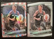 NATASHA CLOUD PRIZM WNBA LOGO PARALLEL 2025 Panini Prizm #56 & Base Mercury