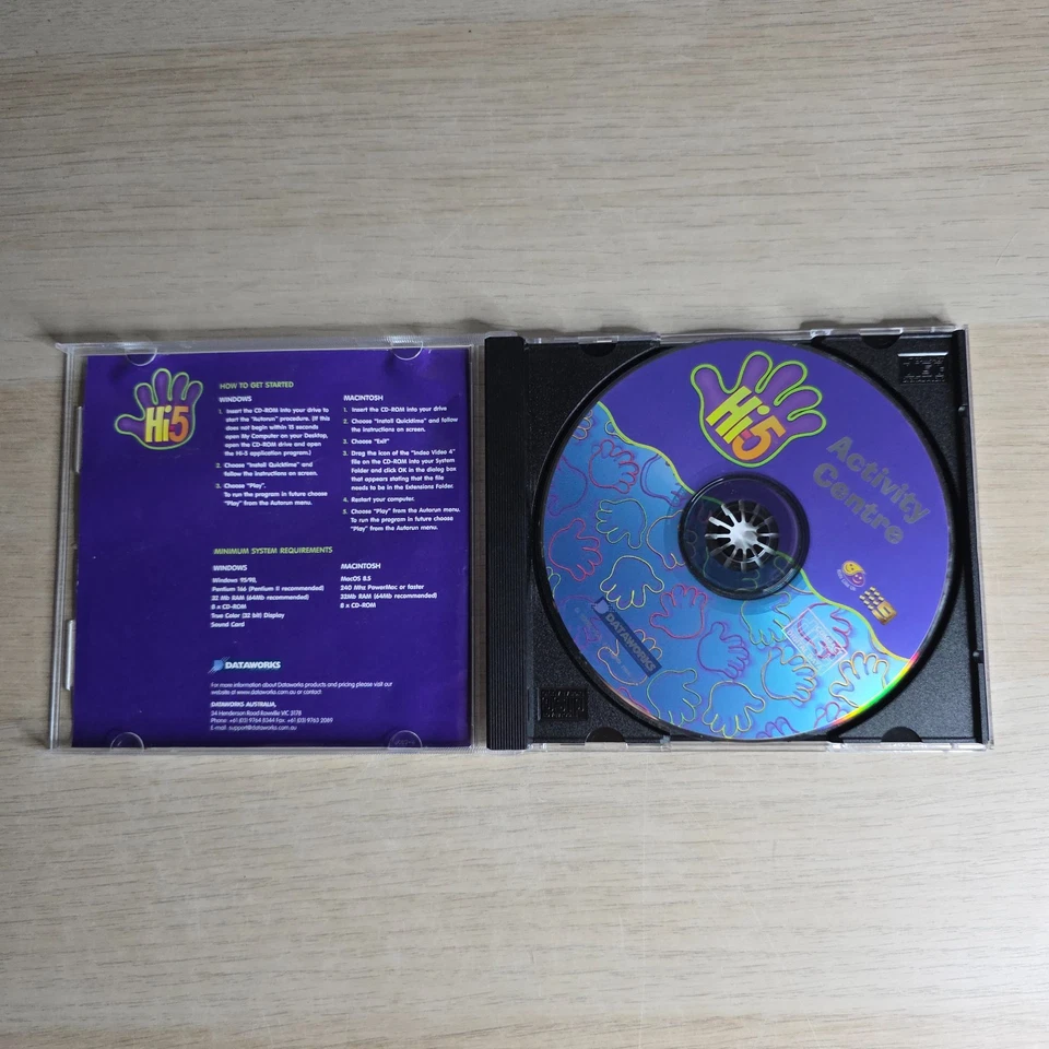 Hi-5 Activity Centre Hours of Fun for Kids 3+ PC & Mac Video Game 2000 Dataworks - Image 3 of 3