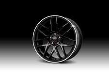 CERCHIO IN LEGA PER FORD FOCUS 7,5J17" 5X108 45 72,30 MOMO COMPETIZIONE NERO LUC